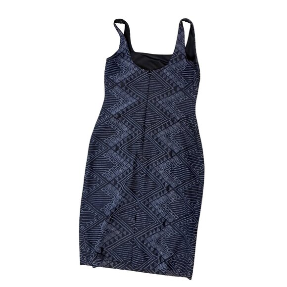 Nicole Miller Black Gold Metallic Knit Bodycon Party Cocktail Dress Size 8 – Gla - Picture 2 of 6